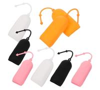 CANIGHT Lot De 8 Housses Étanches Pour Bouteilles En Silicone Avec Cordons Anti-fuites Pour Voyage