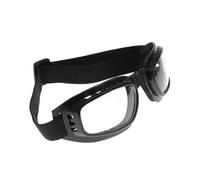 CANIGHT Lunettes de Sécurité Noires en Pc, Anti-buée, avec Monture | Vision Claire, Verre Transparent, Vent et Éblouissement, pour Snowboard et Atv, Usage Désert