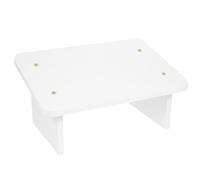 CANIGHT Marchepied en Bois Blanc Bureau, Repose-Pieds Ergonomique pour Posture Assise Droite, Soulage la Fatigue, Maison Bureau