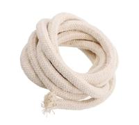 CANIGHT Mèche de Lampe à Pétrole en Coton 2m, Tressage Rond Dense | 100 % Coton Beige Non Blanchi, Diamètre 13mm, Bobine Pratique pour Lampes à Huile et Bricolage
