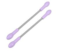 CANIGHT Mini Épilateur Portatif en Acier Inoxydable 2pcs pour Épilation du Visage, Design Compact et Adapté à Tous Types de Peau, pour Voyage et Soins en Déplacement Couleur Aléatoire