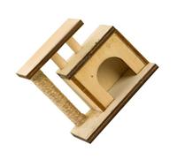 CANIGHT Modèle de Micro-scène raclette Lame grattoir jouyet Toys Bloc-Notes pour Chat Jouet à gratter pour Chat aménagement paysager Mini décor de Maison Mini-grattoir à Chat réaliste Bois