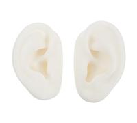 CANIGHT Modèle d'Oreille en Silicone Présentoir de Bijoux Flexible Solide pour Salon de Pratique du Perçage Oreille Artificielle Formation à L'Acupuncture pour