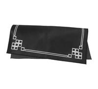CANIGHT Nappe de Mahjong Carrée en Velours, Antidérapante et Résistante | Table de Jeu et Table de Cartes, Noir, Lavable, Surface Finement Gaufrée, Usage Club ou Maison