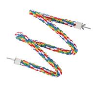 CANIGHT Oiseaux Perroquet en Corde de Coton Support Debout, Corde d'escalade Renforçant Muscles et Développant L'équilibre pour Cage ou Boutique