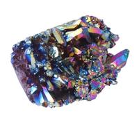 CANIGHT Ornement en Grappe de Cristal Coloré Placage Arc-en-Ciel, Plusieurs Styles, Poids 15g, Décoration Maison Fêtes