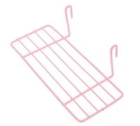 CANIGHT Panier de Rangement en Fil Métallique Rose Design Emboîtable, Étagère Droite sous Tablette pour Buanderie et Garde-Manger, Rangement Pratique et Robuste