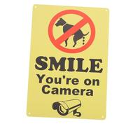 CANIGHT Panneau D'Avertissement Interdit Aux Chiens De Faire Pipi Panneaux Pour La Cour Souriez, Vous Êtes Sur Le Panneau De La Caméra Panneau D'Interdiction De Faire Pipi Pour Chien