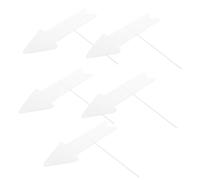 CANIGHT Panneau De Jardin Vierge Lot De 5 avec Piquets en Plastique pour Pelouse Parc Décoration Personnalisable