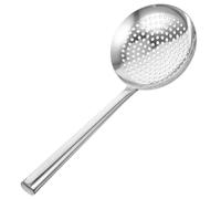 CANIGHT Passoire à Pâtes en Acier Inoxydable Argenté Grosse Capacité, Cuillère à Égoutter Multifonction pour Hôtel et Restaurant, Diamètre 16 Cm