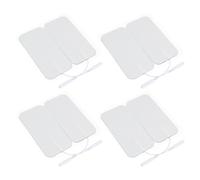 CANIGHT Patchs de Massage Rectangulaires Autocollants Compatibles en Tissu Non Tissé Blanc 8 Pièces pour Soulager le Dos Stimulateurs Musculaires