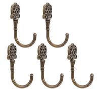 CANIGHT Patères Murales Vintage en Alliage de Zinc, Crochets Porte-manteaux Robustes, Design Multifonction Gain de Place, Lot de 5 pour Maisons et Petits Appartements