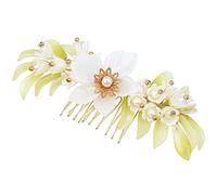 CANIGHT Peigne à Cheveux De Mariée Vintage Avec Fleurs Et Perles Accessoire Élégant Pour Coiffure Nuptiale Peigne Décoratif Pour Mariée