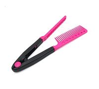 CANIGHT Peigne Forme de V Brosse Coiffante Rouge pour Détangler et Styliser Cheveux Outil de Salon Pratique et Portable
