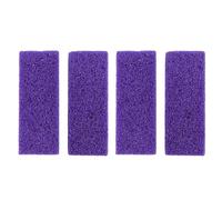 CANIGHT Pierres Ponces Exfoliant pour Peaux Mortes en Pu Pourpre Lot de 4 Facile à Transporter et Adaptée aux Soins des Pieds pour Pédicure Professionnel