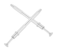 CANIGHT Pinces à Ongles Professionnelles 2pcs en Métal Argenté pour Nail Art et Maquillage, Outil de Précision pour Attraper Gel Nails et Petits Bijoux