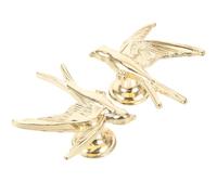 CANIGHT Poignées de Tiroir en Métal Forme Oiseau 2pcs, Style Unique et Finition Lisse, pour Armoires et Tables de Nuit, Remplacement Décoratif Élégant