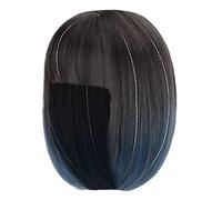 CANIGHT Postiche Courte Avec Frange Soignée Postiche Naturelle Pour Femme Coupe Unique Dégradée