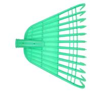 CANIGHT Râteau de Jardin en Plastique PP Vert à 12 Dents, Ramasseur de Feuilles ’Herbe, pour Pelouses et Agriculture, Léger, Portable, Réutilisable