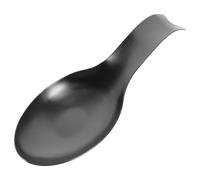 CANIGHT Repose-cuillère Forme Queue de Poisson Noir en Acier Inoxydable Support Stable et Facile à Nettoyer pour Ustensiles Cuisine et Décor de Table