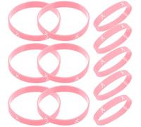 CANIGHT Rose Bracelet en Silicone pour Sensibilisation au Cancer du Sein | Conception Simple et Chic, Surface Lisse et Brillante, pour Marche Solidaire, Bénévoles et Soutien Collectif