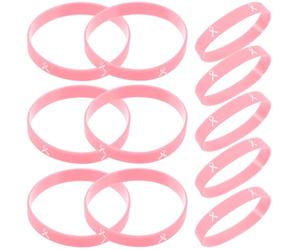 CANIGHT Rose Bracelet en Silicone pour Sensibilisation au Cancer du Sein | Conception Simple et Chic, Surface Lisse et Brillante, pour Marche Solidaire, Bénévoles et Soutien Collectif