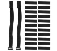 CANIGHT Sangles Élastiques Réglables Anti-chute pour Bottes et Low Boots en Polyester Noir, Accessoires Élégants Empêchant Bottes de Tomber