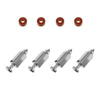 CANIGHT Soupapes à Flotteur à Pointeau 1 Set en Métal Accessoires pour Moteur de Tondeuse, Réparation Carburateur pour Tondeuse à Gazon