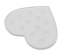 CANIGHT Support De Colle à Cils Verre Forme De Cœur Plateau De Grafting Pour Extensions De Cils Matériel De Salon Professionnel Avec Cavités Durable Et Pratique