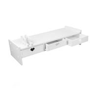 CANIGHT Support De Moniteur D'ordinateur Tiroirs De Rangement Organisateur De Bureau Rehausseur D'écran pour Ordinateur Portable Et Écran D'ordinateur