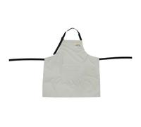 CANIGHT Tablier Design à Lacets Confortable et Pratique Grosse Poche Imperméable Blanc en Pvc Style Japonerie, Cuisine Barbecue