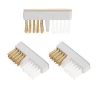 CANIGHT Tête de Polissage à Ongles en Fil de Cuivre Brosse de Nettoyage pour Embouts de Ponceuse 3pcs Poils Souples et Manche en Plastique Outils Multifonctions pour Manucure