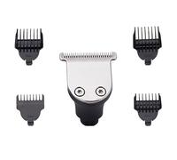 CANIGHT Tête de Tondeuse à Barbe Métal Compatible Rasoir Électrique Trois Têtes, 1 Tondeuse 4 Peignes, Nettoyage à L'Eau, Accessoire pour Hommes Salon Professionnel et Usage Maison