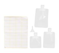 CANIGHT Trousse de Voyage Portable 1 Set Pochette Souple 30ml 50ml 100ml en Plastique Rechargeable Autocollant pour Stockage Produits de Toilette et Soin