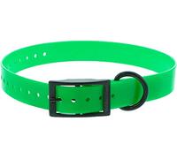 CANIHUNT Collier Xtreme Polyuréthane - Boucle Double - 16 Coloris (2.5 x 0.25 x 65 cm, Vert)