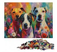Canine Canvas Creations Puzzle Adulte en Bois, Loisir, 500 pièces | Idée cadeau pour le Nouvel An avec activité d'intérieur le w nd à la maison.