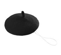 Canine Fashion Beret - Adorable Hat for Dogs | Lightweight Comfortable Design with Elastic Strap, Decorative Outfit for Parties, Walks, and Special Occasions Comfortable Wool Blend Material 4.72 in