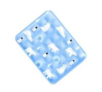 Canine Gel Cooling Pad, Pet Summer Chill Mat, Cat Crate Comfort Bed, Pressure Activated Cold Exterior Breathable Resting Layer Sturdy Cushion for Travel Car Seat Camping Outdoor Indoor Crate Floor