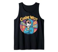 Canine West drôle Hip hop Dog Parody Music Tee Débardeur