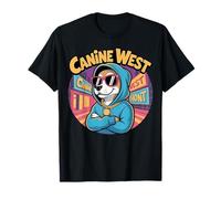 Canine West drôle Hip hop Dog Parody Music Tee T-Shirt