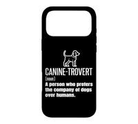 Caninetrovert Definition Signification Funny Dog Lover Owner Blague Coque pour iPhone 17 Pro Max
