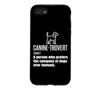 Caninetrovert Definition Signification Funny Dog Lover Owner Blague Coque pour iPhone SE (2020) / 7/8