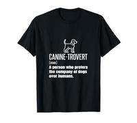 Caninetrovert Definition Signification Funny Dog Lover Owner Blague T-Shirt