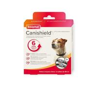 Beaphar Collier antiparasitaire CANISHIELD 0,77 g – Lot 2 – Petits/Moyens chiens – Deltaméthrine 48 cm