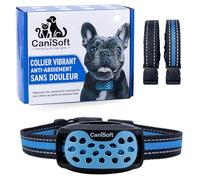 CANISOFT Collier Anti Aboiement Chien Vibrant - sans Choc, sans Douleur - Rechargeable et Étanche - Chiens de 3 à 45 Kg - Dès 6 Mois - Dressage Doux et Efficace