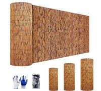 Canisse Balcon Brise Vue, Claustra Exterieur Bambou 30cm 100cm 120cm 140cm 160cm 180cm Hoch, Pare Jardin Cloture Bois, pour Hôtel, Galerie, Restaurant, Bordure De Piscine(Brown Color)
