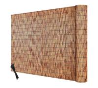 Canisse Bambou Brise Vue, Rouleau en Roseau Naturel Clôture Bambou pour Balcon, Terrasse et Jardin, 0.8m 1m 1.2m 1.5m 1.8m Canisse en Roseau Protection Contre Regards, Vent & Soleil(Brown)