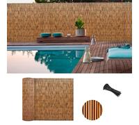 Canisse Bambou Imperméable Brise Vue Bambou Canisse Bambou Roseau Occultant Durable pour Terrasse Jardin Balcon(Size:80x900cm)