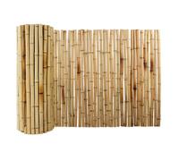 Canisse bambous ronds,Paravent,Robuste et résistant aux intempéries,Diamètre Ø 26 mm,Nature, 180 x 200 cm