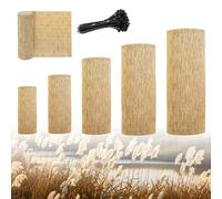 Canisse Brise Vue Bambou 1m 1m20 1m50 1m60 1m80 Hauteur Canisse En Roseau Naturel Cloture Jardin Exterieur Paravent Écran De Balcon Intimité Occultant Clôtures Décoratives(Natural White,70x450cm)
